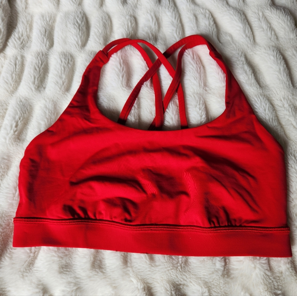 Lululemon Energy Bra - Dark Red